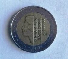 MONETA RARA DA 2 EURO BEATRIX KONINGIN DER NEDERLANDEN DEL 2001 ,,,