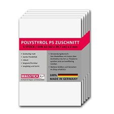 Set di 5 lastre in polistirolo