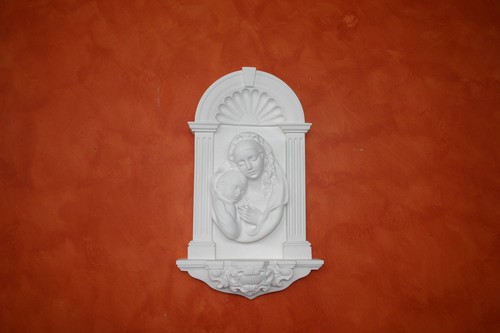 Nicchia gesso bianco h - in,