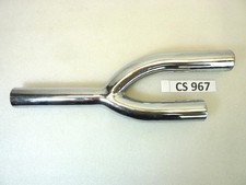 Collettore scarico doppio sdoppiamento marmitta moto epoca diam 38 mm lungh 3...