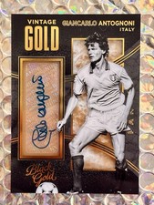 Panini Black Gold 2017 Italia Fiorentina Giancarlo Antognoni Auto Signature Rare
