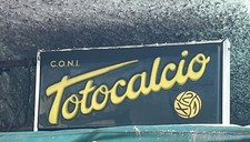 Insegna pubblicitaria luminosa bifacciale TOTOCAlCIO-con staffa-Itali anni’