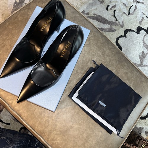 Prada spazzolato pump - prada,