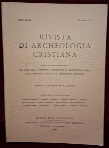 Rivista archeologia cristiana - rivista,