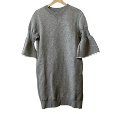 Abito Sacai Grigio Manica 3/4 Lunga