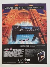 Clipping Pubblicità Adv. 1997 CLARION VRX83 70R You'd Better Believe It