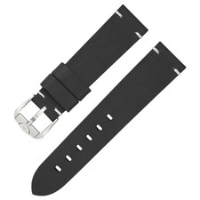 Squale CIN20CUOBK Cinturino In Pelle Nera Fatta A Mano Da 20Mm