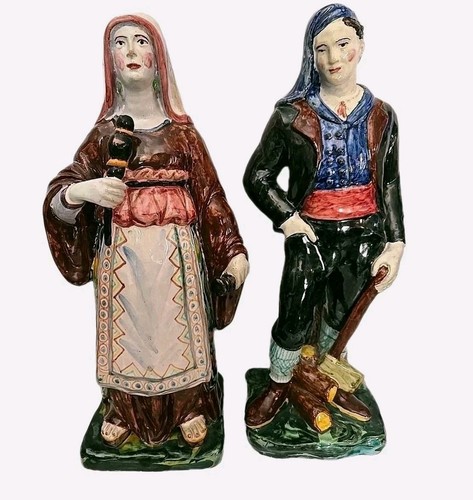 Cantagalli coppia statuine
