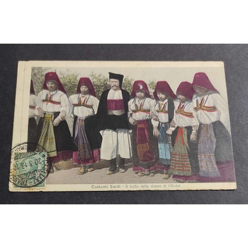 Cartolina costumi sardi - -, il