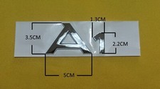 stemma targhetta scritta logo fregio in abs baule posteriore audi a1 argento