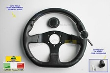 Volante per Fiat Panda 141A Sterzo Kit con mozzo Volanti sportivo nero manubrio