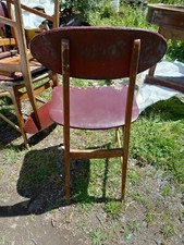 4 sedie in pelle e legno da