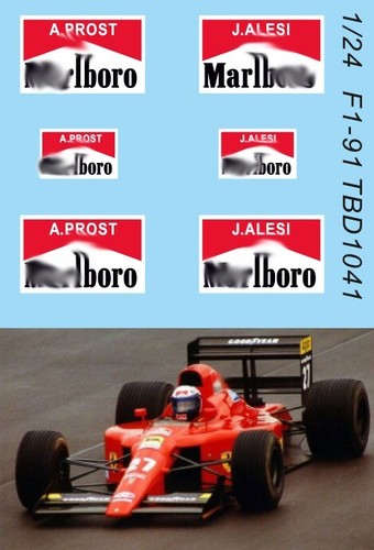 Decals per for ferrari - 1/24,