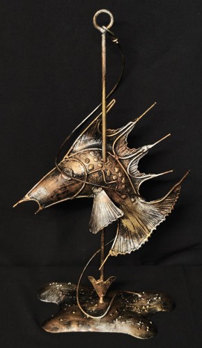 Scultura vintage ferro battuto - scultura,