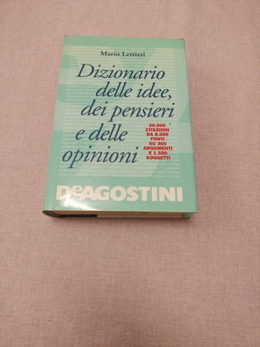 Dizionario delle idee dei - delle,