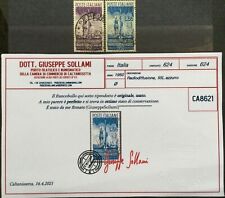 Repubblica 1950 radiodiffusione serie completa usata certificata GIUSEPPE SOLLAM