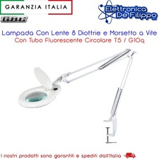 Lampada 8 Diottrie e Morsetto