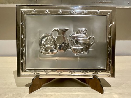 Quadro bassorilievo argento - bassorilievo,