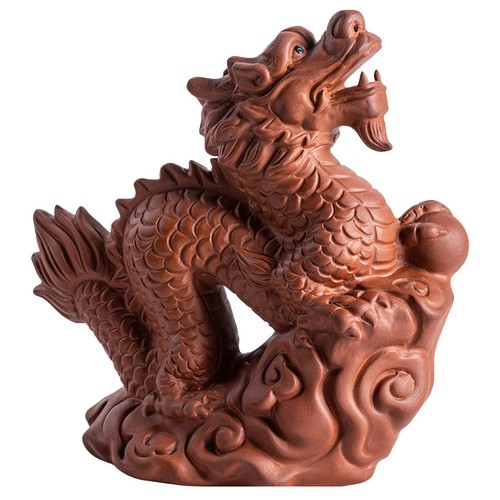 Statuina drago cinese - , argilla