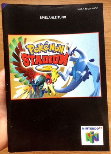 Pokémon stadium notice - pokÉmon, 2