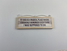 Insegna da parete Bed is a