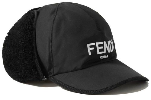 New fendi black shearling - black,