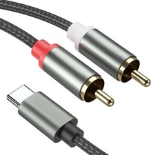 da USB -C Maschio a 2 RCA