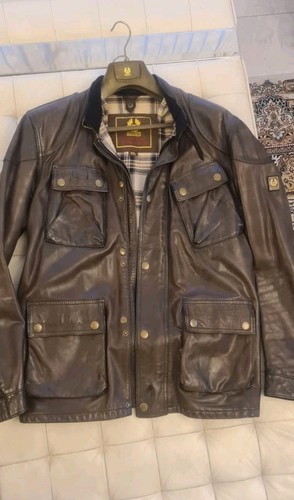 Belstaff leather giacca - belstaff,