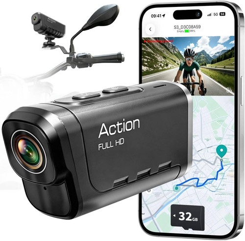 Dash cam moto 1080p - dash, 4k+1080p,