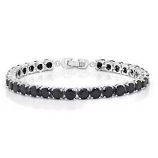 Bracciale Argento Zirconi Nero