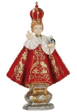 STATUA DI GESU’ BAMBINO DI PRAGA CM 18 (7,08 inch) IN PVC PRODUZIONE ARTIGIANALE