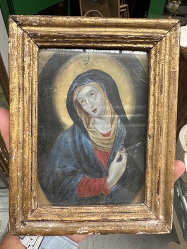 Antico dipinto madonna - antico,