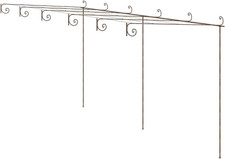 Pergolato Da Giardino Marrone