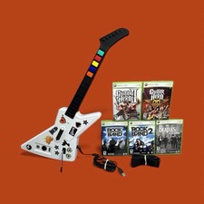 Lotto bundle Guitar Hero II Xplorer Explorer Controller Rock Band 1 2 Xbox 360