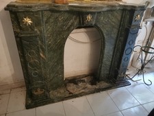 Cornice camino marmo verde - cornice,
