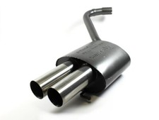 Scarico sportivo 2x76 mm