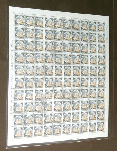 Foglio 100 francobolli - da,