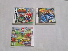 Lotto 3 Custodie Nintendo 3ds E Ds, No Giochi, Mario Tennis, Crash, Mario Vs ...
