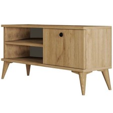 Tavolo Retro Per TV, Rovere -