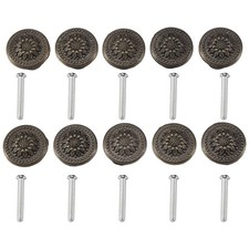 10 Pezzi Antico Bronzo Rotondo