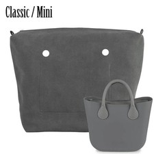 Nubuck glassato fodera interna in pelle cerniera per Obag Classic Mini per O Bag
