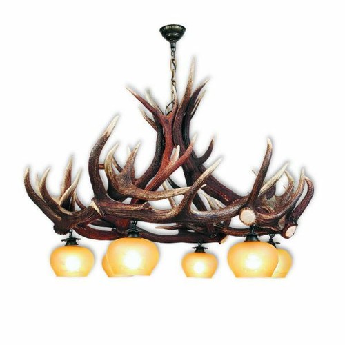 Lampadario con vere - corna, di