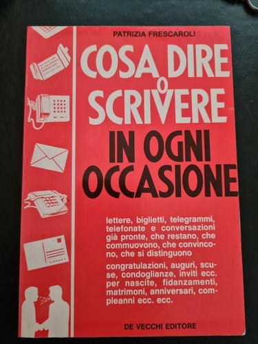 Cosa dire scrivere ogni - dire,