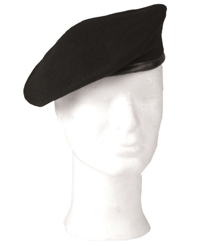 Basco militare mil - basco, nero