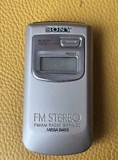 Radiolina Tascabile anni 90 SONY SRF-M90 FM/AM Stereo Mega Bass colore argento