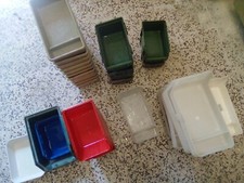 34 Contenitori Portaoggetti Impilabili Scatole Stoccaggio Cestini varie forme 