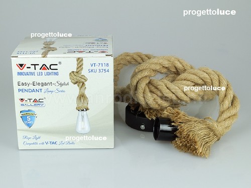 Tac lampadario corda - v-tac,