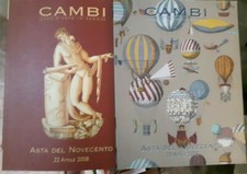ASTA DEL NOVECENTO 20 APRILE 2005 + 22 APRILE 2008 CAMBI ASTE oggetti design
