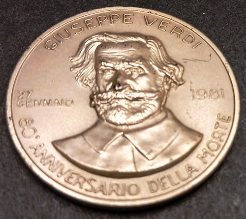 Medaglia giuseppe verdi - medaglia,
