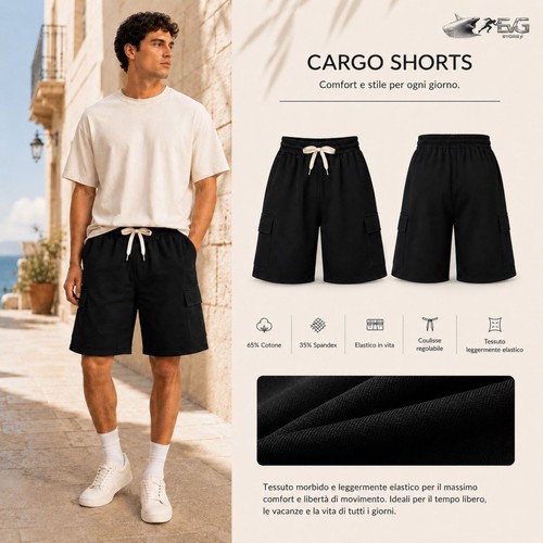 Pantaloncino tuta shorts cargo - tuta,